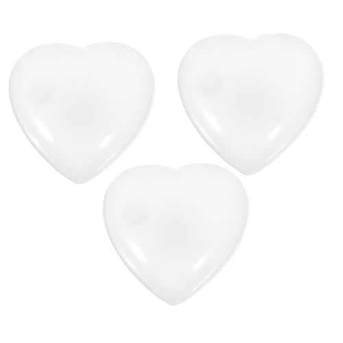 FRCOLOR 3 Stück Teiliges Elastische Herzbälle aus TPR Langsam Zurückspringend Stressabbauendes für Partygeschenk und Valentinstags Spaß von FRCOLOR