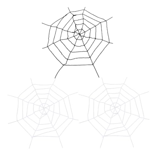 FRCOLOR 3 Stück Teiliges Halloween Spinnennetz Realistische Dekoration für Gruselpartys Wiederverwendbar und Dehnbar für und Außenanwendungen Ergänzung für Schaurige Anlässe FRCOLOR 3 Stück Teiliges Halloween Spinnennetz Realistische Dekoration für Gruselpartys Wiederverwendbar und Dehnbar für und Außenanwendungen Ergänzung für Schaurige Anlässe von FRCOLOR