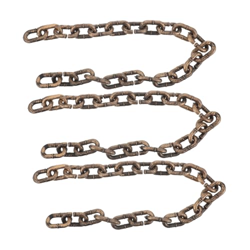 FRCOLOR 3stücke Kettenrequisite Halloween Realistische Gefängnisketten Aus Kunststoff Gruselige Kostümkette Ketten Für Spukhäuser Und Partys Kettenfälschung Für Cosplay-Dekoration von FRCOLOR