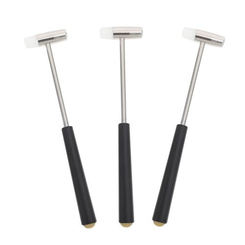FRCOLOR 3 Stück Teiliges Hammer Doppelseitiger Hammer aus Gummi und Metall für Montage von Hand Auge Koordination und Kreativität FRCOLOR 3 Stück Teiliges Hammer Doppelseitiger Hammer aus Gummi und Metall für Montage von Hand Auge Koordination und Kreativität von FRCOLOR