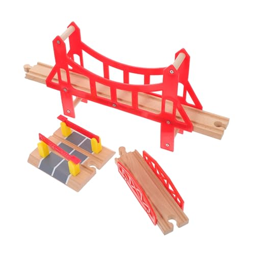 FRCOLOR 3 Stück Teiliges Holzeisenbahn für Kreatives zum Zusammenbauen Fördert Handfertigkeit und Fantasie Einfach zu Montieren für Spielzeugzug Szene FRCOLOR 3 Stück Teiliges Holzeisenbahn für Kreatives zum Zusammenbauen Fördert Handfertigkeit und Fantasie Einfach zu Montieren für Spielzeugzug Szene von FRCOLOR