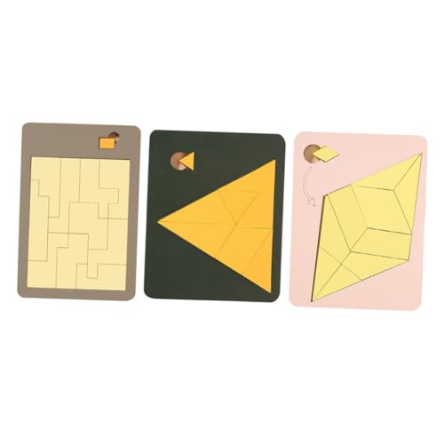 FRCOLOR 3 Stück Teiliges Holzpuzzle für Sicher und Langlebig Pädagogisches Lernspielzeug Handfertigkeit und Problemlösung Montessori Inspiriert Kreative Aktivität für Vorschulkinder FRCOLOR 3 Stück Teiliges Holzpuzzle für Sicher und Langlebig Pädagogisches Lernspielzeug Handfertigkeit und Problemlösung Montessori Inspiriert Kreative Aktivität für Vorschulkinder von FRCOLOR
