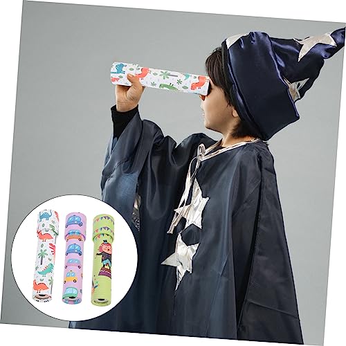 FRCOLOR 3 Stück Teiliges Kaleidoskop für Pädagogisches Lernspielzeug mit Bunten Mustern Leicht und Tragbar Fördert Vorstellungskraft und Kognitive Fähigkeiten Zufälliger Stil Geschenkidee von FRCOLOR