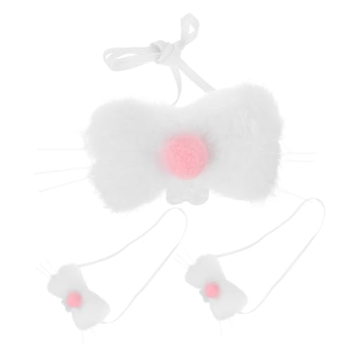 FRCOLOR 3 Stück Teiliges Kleines Hasen Nasen Kostüm aus Weichem Plüschstoff Niedliche Bunny Kostüm Accessoires für Osterfeiern und Festliche Auftritte FRCOLOR 3 Stück Teiliges Kleines Hasen Nasen Kostüm aus Weichem Plüschstoff Niedliche Bunny Kostüm Accessoires für Osterfeiern und Festliche Auftritte von FRCOLOR