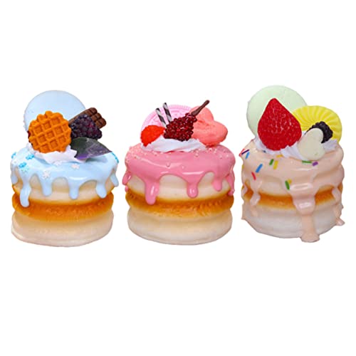 FRCOLOR 3 Stück Teiliges Künstliche Doppelstock Tortenmodelle Realistische Dessert Dekoration für Fotografie Heim Küche und Hochzeiten Gemischte Farben Nachbildung von Torten FRCOLOR 3 Stück Teiliges Künstliche Doppelstock Tortenmodelle Realistische Dessert Dekoration für Fotografie Heim Küche und Hochzeiten Gemischte Farben Nachbildung von Torten von FRCOLOR