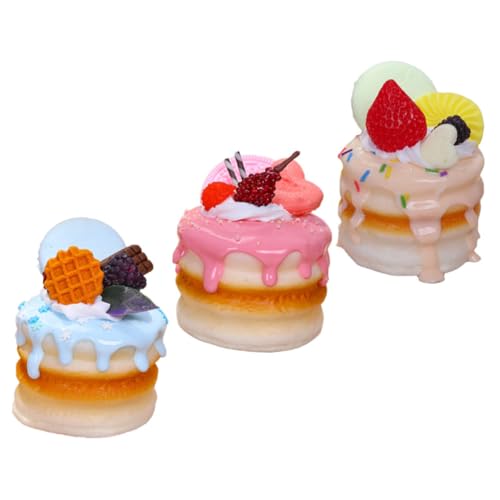 FRCOLOR 3 Stück Teiliges Künstliche Doppelte Schicht Kuchenmodelle Realistische Farbige Dessertdekoration Lebensechte Bakery Foto Requisiten für Zuhause und Geschäft FRCOLOR 3 Stück Teiliges Künstliche Doppelte Schicht Kuchenmodelle Realistische Farbige Dessertdekoration Lebensechte Bakery Foto Requisiten für Zuhause und Geschäft von FRCOLOR