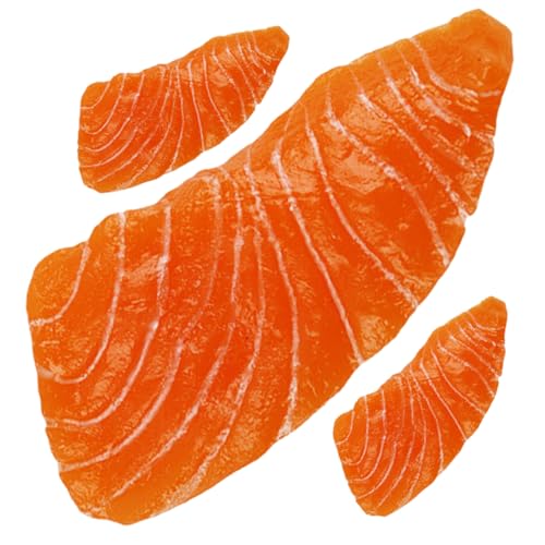 FRCOLOR 3 Stück Teiliges Künstliches Lachsmodell aus Langlebigem Realistische Küchen Deko und Sushi Requisite Farbecht Schadstofffrei für Restaurant und Schaufensterpräsentation FRCOLOR 3 Stück Teiliges Künstliches Lachsmodell aus Langlebigem Realistische Küchen Deko und Sushi Requisite Farbecht Schadstofffrei für Restaurant und Schaufensterpräsentation von FRCOLOR