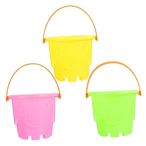 FRCOLOR 3 Stück Teiliges Kunststoff Sandspielzeug mit Mini Strand Eimern Bunte Sandspielzeuge für Langlebig und Kreativ für Strand Park und Freizeitspaß Zufällige Farbe Zufällige Farbe FRCOLOR 3 Stück Teiliges Kunststoff Sandspielzeug mit Mini Strand Eimern Bunte Sandspielzeuge für Langlebig und Kreativ für Strand Park und Freizeitspaß Zufällige Farbe Zufällige Farbe von FRCOLOR