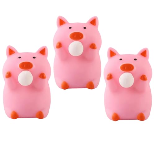FRCOLOR 3 Stück Teiliges Lustige Schwein Squeeze Toys aus TPR Stressabbauendes Langsamsinkendes Glatte Oberfläche Niedliches Partygeschenk für Erwachsene FRCOLOR 3 Stück Teiliges Lustige Schwein Squeeze Toys aus TPR Stressabbauendes Langsamsinkendes Glatte Oberfläche Niedliches Partygeschenk für Erwachsene von FRCOLOR