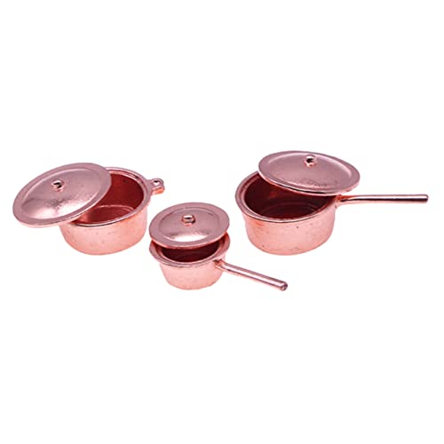 FRCOLOR 3 Stück Teiliges Mini Kochgeschirr Set Realistische Simulation Töpfe und Pfannen Dekorative Mini Küchenutensilien für Puppenhaus Pädagogisch FRCOLOR 3 Stück Teiliges Mini Kochgeschirr Set Realistische Simulation Töpfe und Pfannen Dekorative Mini Küchenutensilien für Puppenhaus Pädagogisch von FRCOLOR