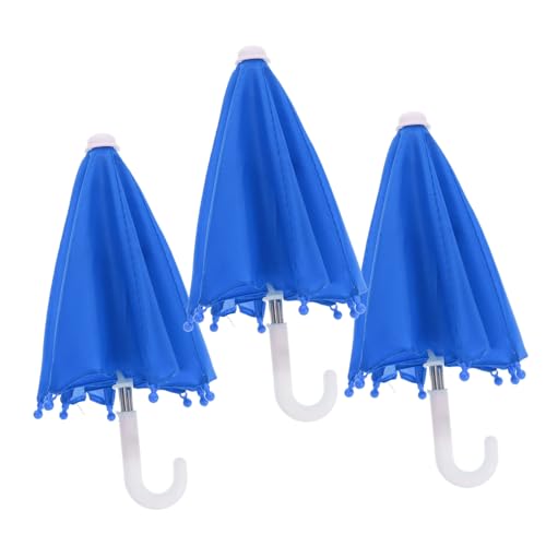 FRCOLOR 3 Stück Teiliges Mini Puppenschirm aus und Polyester Tragbar Robust für Puppen Perfektes Puppenhauszubehör und Dekorativer Sonnenschirm für Sammler von FRCOLOR