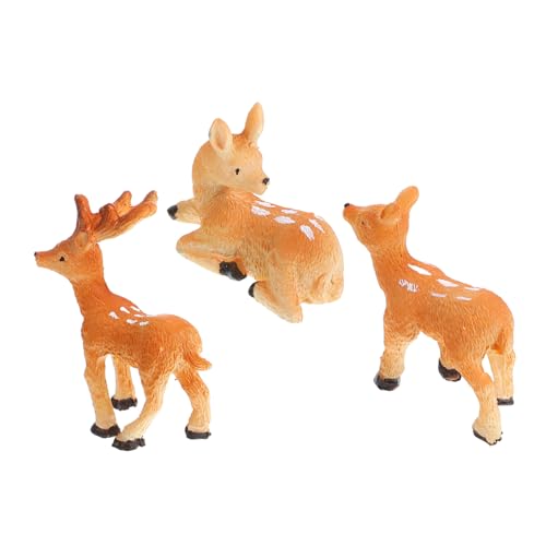 FRCOLOR 3 Stück Teiliges Miniatur Hirsch Figuren aus Resin Kleine Realistische REH Dekorationen für Garten Blumentopf und Outdoor Mikrolandschaft Kompakte Mini Waldtiere für Haus und FRCOLOR 3 Stück Teiliges Miniatur Hirsch Figuren aus Resin Kleine Realistische REH Dekorationen für Garten Blumentopf und Outdoor Mikrolandschaft Kompakte Mini Waldtiere für Haus und von FRCOLOR