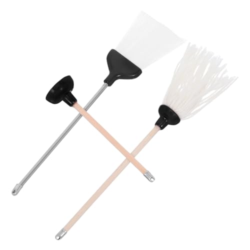 FRCOLOR 3 Stück Teiliges Miniatur Reinigungsset für Puppenhäuser Detailgetreuer Mop Besen und Toilettenwerkzeug Langlebige Miniatur Haushaltszubehör für Puppenhaus Badezimmerdekoration FRCOLOR 3 Stück Teiliges Miniatur Reinigungsset für Puppenhäuser Detailgetreuer Mop Besen und Toilettenwerkzeug Langlebige Miniatur Haushaltszubehör für Puppenhaus Badezimmerdekoration von FRCOLOR