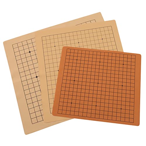 FRCOLOR 3 Stück Teiliges PU Leder Go Schachbrett Brettspiel Tragbar Strapazierfähig Für Strategisches Denkspiel Familienparty von FRCOLOR