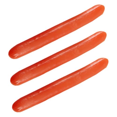 FRCOLOR 3 Stück Teiliges PVC Hot Dog Modell Realistische Künstliche Wurst Nachbildung Langlebig und Leicht zu Reinigen für Küchen Deko Food Education Party Requisiten und Fotografie FRCOLOR 3 Stück Teiliges PVC Hot Dog Modell Realistische Künstliche Wurst Nachbildung Langlebig und Leicht zu Reinigen für Küchen Deko Food Education Party Requisiten und Fotografie von FRCOLOR