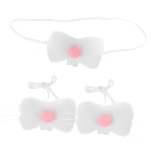 FRCOLOR 3 Stück Teiliges Plüsch für Bunny Kostüm Zubehör Weiche Hautfreundliche Ostern Cosplay Requisiten für Karneval Halloween Weihnachtsfeiern FRCOLOR 3 Stück Teiliges Plüsch für Bunny Kostüm Zubehör Weiche Hautfreundliche Ostern Cosplay Requisiten für Karneval Halloween Weihnachtsfeiern von FRCOLOR