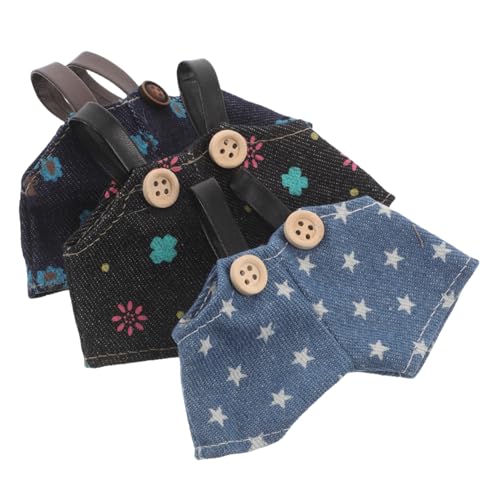 FRCOLOR 3 Stück Teiliges Puppenlatzhosen aus Baumwolle Niedliche Overalls für Stofftiere Stilvolle DIY-Kleidung für Plüschbären Vielseitige Puppenkleidung zum Anziehen und Rollenspiel FRCOLOR 3 Stück Teiliges Puppenlatzhosen aus Baumwolle Niedliche Overalls für Stofftiere Stilvolle DIY-Kleidung für Plüschbären Vielseitige Puppenkleidung zum Anziehen und Rollenspiel von FRCOLOR