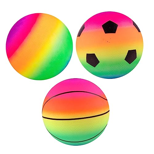 FRCOLOR 3 Stück Teiliges Sportspielzeug Bouncing Balls für Drinnen und Draußen Bunte Weiche Spielbälle für Kindergarten Fördert Bewegung und Eltern Junge Mädchen Spielspaß FRCOLOR 3 Stück Teiliges Sportspielzeug Bouncing Balls für Drinnen und Draußen Bunte Weiche Spielbälle für Kindergarten Fördert Bewegung und Eltern Junge Mädchen Spielspaß von FRCOLOR