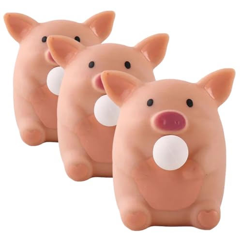 FRCOLOR 3 Stück Teiliges Stressabbau Schweinchen Quetschspielzeug Weiches Dehnbares Squeeze Pig Toy für Erwachsene Kleines Lustiges Anti Stress für Büro Party und Alltag FRCOLOR 3 Stück Teiliges Stressabbau Schweinchen Quetschspielzeug Weiches Dehnbares Squeeze Pig Toy für Erwachsene Kleines Lustiges Anti Stress für Büro Party und Alltag von FRCOLOR