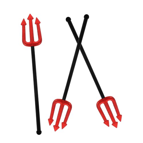 FRCOLOR 3 Stück Teiliges Teufelsgabel Cosplay Zubehör für Halloween Dekorative Pitch Fork für Kostüm Mottoparty für Veranstaltungen FRCOLOR 3 Stück Teiliges Teufelsgabel Cosplay Zubehör für Halloween Dekorative Pitch Fork für Kostüm Mottoparty für Veranstaltungen von FRCOLOR