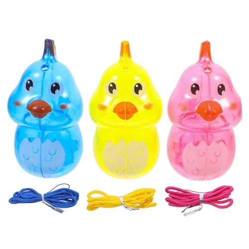 FRCOLOR 3 Stück Teiliges Wasserspielzeug für Bunte Vogelpfeifen aus Leichtem Kunststoff Musikalische Party Pfeifen für Outdoor Spaß und Interaktives für Jungen und Mädchen von FRCOLOR