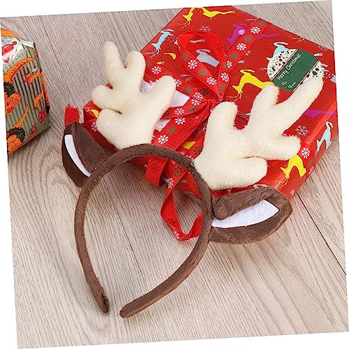 FRCOLOR 3 Stück Teiliges Weihnachts Rentiergeweih Stirnband mit Ohr Design Festliches Haarreif Accessoire für Damen für Xmas Party Kostüm und Bühnenauftritte von FRCOLOR