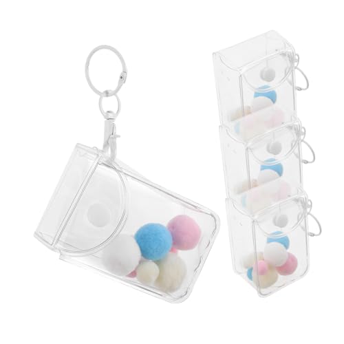 FRCOLOR 3 Stück Transparente PVC Sammelfiguren Tasche Tragbare Aufbewahrungstasche für Sammelfiguren Klarer Organizer mit Hängefunktion für Unterwegs und Display von FRCOLOR