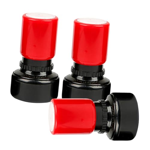FRCOLOR 3 Stück Uhr Stempel Lehrmittel zur Uhrzeit Erkennung für Kreative DIY Stempel für Spielerisches Lernen und Motorische Fähigkeiten von FRCOLOR