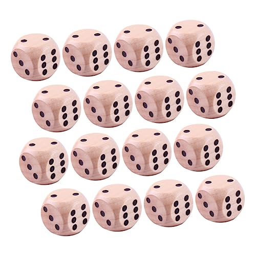 FRCOLOR 30 Stück Holzspielwürfel für Brettspiele Witzige Punktwürfel für Party und Familienspiele für Ludo und Gesellschaftsspiele FRCOLOR 30 Stück Holzspielwürfel für Brettspiele Witzige Punktwürfel für Party und Familienspiele für Ludo und Gesellschaftsspiele von FRCOLOR