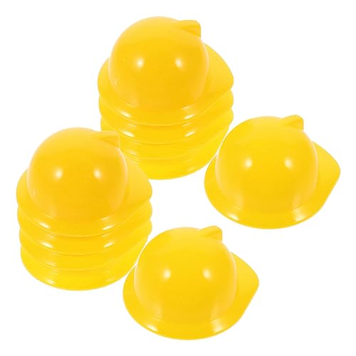 FRCOLOR 30 Stück Mini Bauhelm Kreative Sicherheitshelme für Puppen Haustiere und Deko für Partys und Bastelarbeiten Gelb Vielseitig Einsetzbar von FRCOLOR