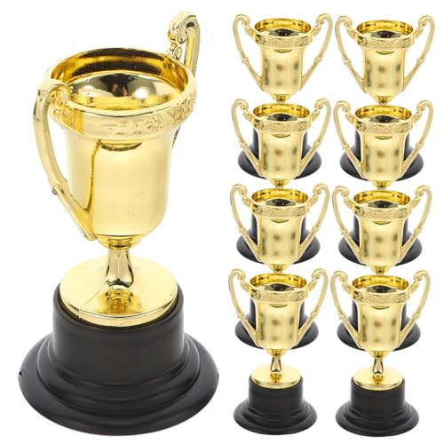 FRCOLOR 30 Stück Mini Kunststoff Trophäen Goldene Belohnung für Partyspielpreise und Wettbewerbe für Klassenzimmer und Sportveranstaltungen FRCOLOR 30 Stück Mini Kunststoff Trophäen Goldene Belohnung für Partyspielpreise und Wettbewerbe für Klassenzimmer und Sportveranstaltungen von FRCOLOR