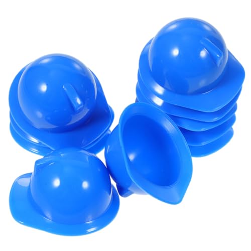 FRCOLOR 30 Stück Mini Sicherheitshelm Bauhelm Deko für Partys Kuchen Topper Kostümzubehör für Kreative Projekte für Rollenspiele und Puppenaccessoires von FRCOLOR