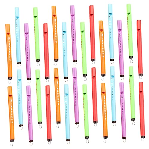 FRCOLOR 30 Stück Mini Vogelpfeife Spielzeugset Tragbare Flöten für Jugendliche aus Robustem für Musikspiele Interessen Zufällige Farbe Zufällige Farbe von FRCOLOR