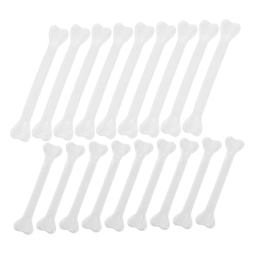 FRCOLOR 30 Stück Plastik Knochen mit Aufhängelöchern für Bastelarbeiten und Dekorationen für Gruselfeste und Geisterhaus Requisiten von FRCOLOR