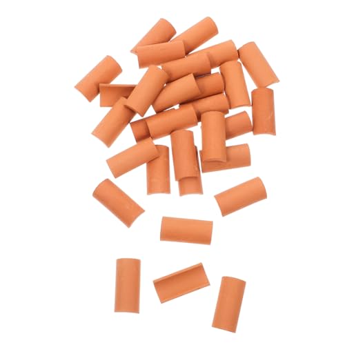 FRCOLOR 30 Stück Teiliges DIY Miniatur Dachziegel aus Realistische Kleine Ziegelsteine für Puppenhaus Modellbau und Landschaftsbau Wiederverwendbar und Kreativ Gestaltbar von FRCOLOR