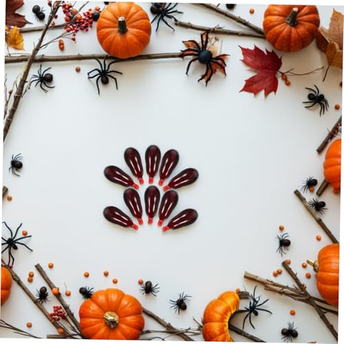 FRCOLOR 30 Stück Teiliges Kunstblut Kapseln Halloween Horror Vampir Requisiten Realistische Blutpillen für Kostüm Party Maskerade Cosplay Zubehör für Erwachsene und Ab Jahren von FRCOLOR