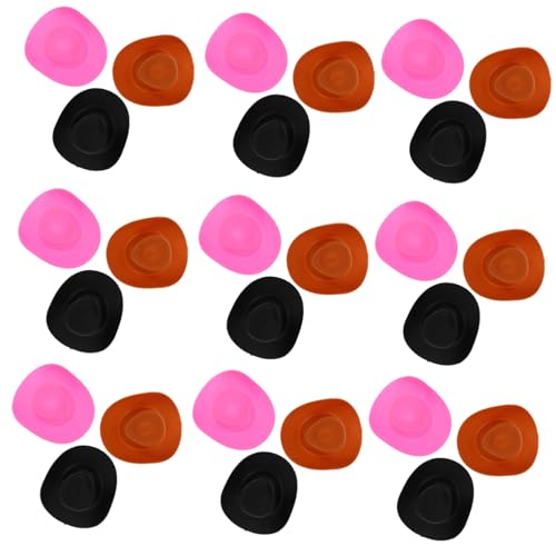 FRCOLOR 30 Stück Teiliges Mini Cowboyhüte aus Robustem Abs Farbig Gemischt Schwarz Braun Kleine Mini Hüte für Puppenhaus DIY Basteln Kinderzimmer Dekoration Langlebig und Detailreich FRCOLOR 30 Stück Teiliges Mini Cowboyhüte aus Robustem Abs Farbig Gemischt Schwarz Braun Kleine Mini Hüte für Puppenhaus DIY Basteln Kinderzimmer Dekoration Langlebig und Detailreich von FRCOLOR