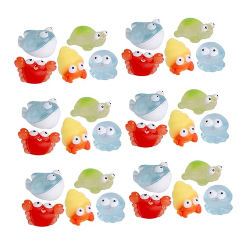 FRCOLOR 30 Stück Teiliges Mini Meerestiere Miniatur Meeresbewohner Figuren DIY Unterwasserlandschaft Dekoration Lebendige Ozeanwelt für Garten und Auto Micro Landschaft FRCOLOR 30 Stück Teiliges Mini Meerestiere Miniatur Meeresbewohner Figuren DIY Unterwasserlandschaft Dekoration Lebendige Ozeanwelt für Garten und Auto Micro Landschaft von FRCOLOR