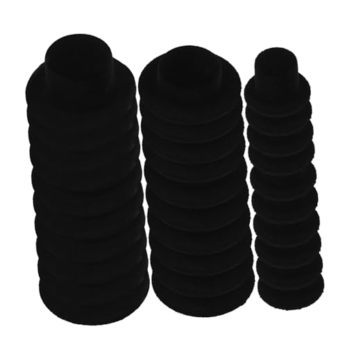 FRCOLOR 30 Stück Teiliges Mini Pflanzvlies Top Hat Kleine Weihnachtsmützen für Puppen und Schneemann Dekoration DIY Bastelbedarf Leichte Hüte DREI für Festliche Handwerksprojekte von FRCOLOR