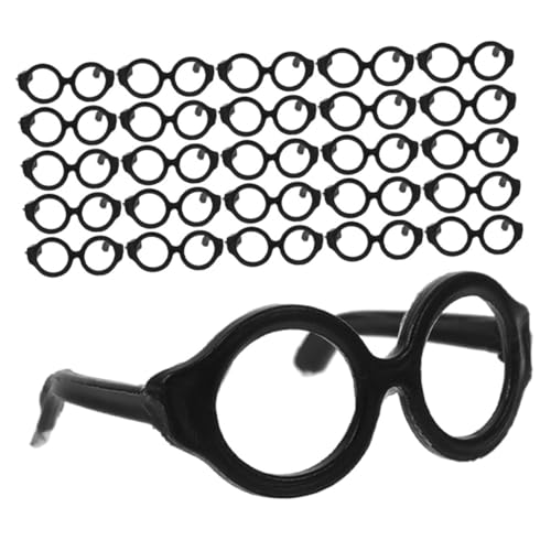 FRCOLOR 30 Stück Teiliges Mini Puppenbrillen aus Bruchsicherem Kunststoff und Leichte Puppen Dekobrillen für Figuren zum Ankleiden Party Accessoire von FRCOLOR