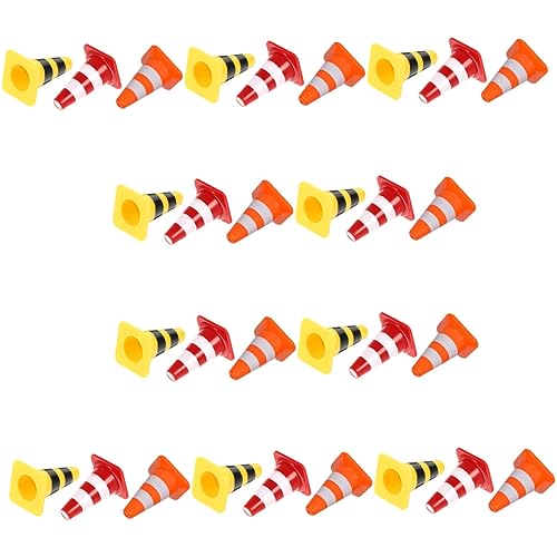 FRCOLOR 30 Stück Teiliges Mini Verkehrszeichen Spielset aus Kunststoff Lernspielzeug für Verkehrserziehung Realistische Straßenkegel Rot Gelb und Orange Pädagogisch für Frühe FRCOLOR 30 Stück Teiliges Mini Verkehrszeichen Spielset aus Kunststoff Lernspielzeug für Verkehrserziehung Realistische Straßenkegel Rot Gelb und Orange Pädagogisch für Frühe von FRCOLOR