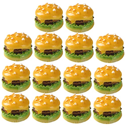 FRCOLOR 30 Stück Teiliges Miniatur Burger Modell Realistische Fake Burger Dekoration aus Flexiblem Material als Fotorequisite Küchen und Restaurantdisplay Pädagogisches Lernspielzeug von FRCOLOR