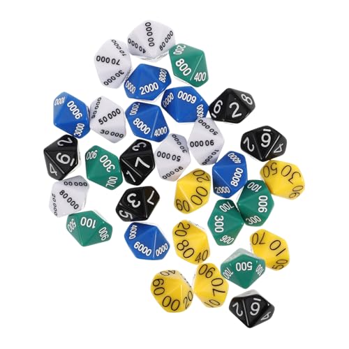 FRCOLOR 30 Stück Teiliges Polyedrisches Würfelset Farbige Würfel für Brettspiele und Bildungszwecke für Partys und Unterhaltung Präzise Verarbeitet und Bodenschonend FRCOLOR 30 Stück Teiliges Polyedrisches Würfelset Farbige Würfel für Brettspiele und Bildungszwecke für Partys und Unterhaltung Präzise Verarbeitet und Bodenschonend von FRCOLOR
