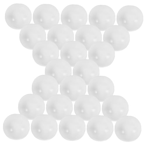 FRCOLOR 30 Stück Teiliges Weiße Öffnbare Lotteriekugeln aus Wiederverwendbarem PVC Leichte Hohle Raffle Bälle für Tombola Partyspiele Gewinnspiele und Festliche Veranstaltungen von FRCOLOR