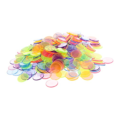 FRCOLOR 300 Stück Bingo Chips Transparente Mischfarben Spielchips für Bingo Poker und Lernspiele für Partys und Mathematikunterricht FRCOLOR 300 Stück Bingo Chips Transparente Mischfarben Spielchips für Bingo Poker und Lernspiele für Partys und Mathematikunterricht von FRCOLOR
