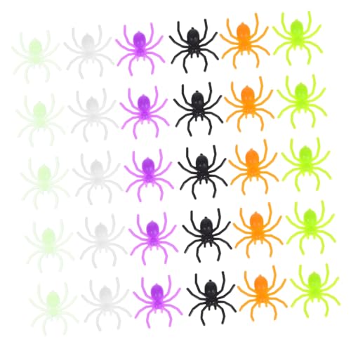 FRCOLOR 300 Stück Halloween Spinnen Realistische Plastik Spinnen für und Partydeko Versteckspielzeuge für Gruselige Halloween Events und Überraschungsstreiche von FRCOLOR