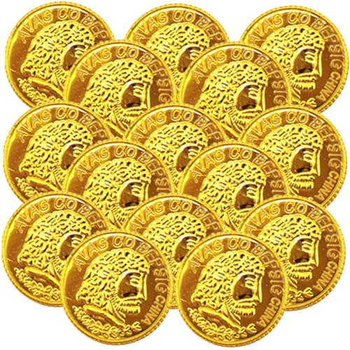 FRCOLOR 300 Stück Piratenmünzen Kunststoff Gold Spielgeld für Spielzubehör Schatzkiste Dekoration Klassenzimmer Belohnungsspiel Münzspielzeug FRCOLOR 300 Stück Piratenmünzen Kunststoff Gold Spielgeld für Spielzubehör Schatzkiste Dekoration Klassenzimmer Belohnungsspiel Münzspielzeug von FRCOLOR