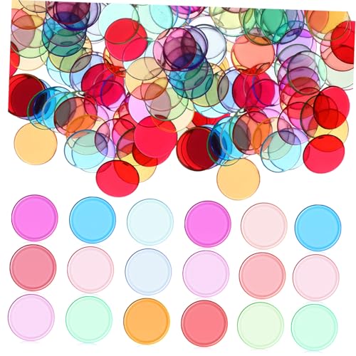 FRCOLOR 300 Stück Transparente Bunte Bingo Chips Kunststoffspielsteine Rund Vielseitige Zähl Markierungschips für Brettspiele Mathematik und Unterhaltungsspiele Kinderfreundlich und FRCOLOR 300 Stück Transparente Bunte Bingo Chips Kunststoffspielsteine Rund Vielseitige Zähl Markierungschips für Brettspiele Mathematik und Unterhaltungsspiele Kinderfreundlich und von FRCOLOR