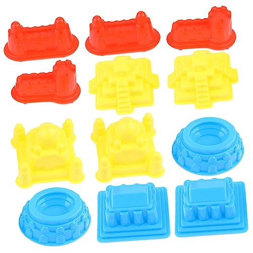 FRCOLOR 30 Stück Kinder Sandburg aus Kunststoff Tragbare Sandspielzeug Formen für Drinnen und Draußen Kreative Burgbauform für Strandspaß für Kleinkinder und Vorschulkinder von FRCOLOR