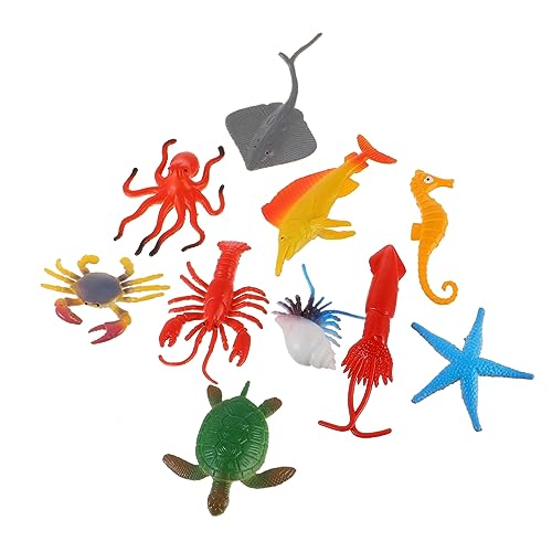 FRCOLOR 32 Stück Simulierte Meerestiere Modellset Teilig aus Umweltfreundlichem Realistische Meeresbewohner Figuren für Aquarium Zubehör und Pädagogisches von FRCOLOR